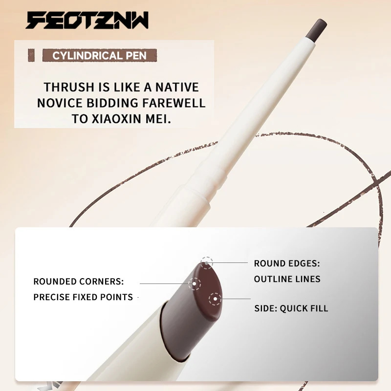 Feotznw silky Smooth and fluid fine eyebrow pencil is easy for beginners to use.Makeup in an instantEssential for Korean girls 250712