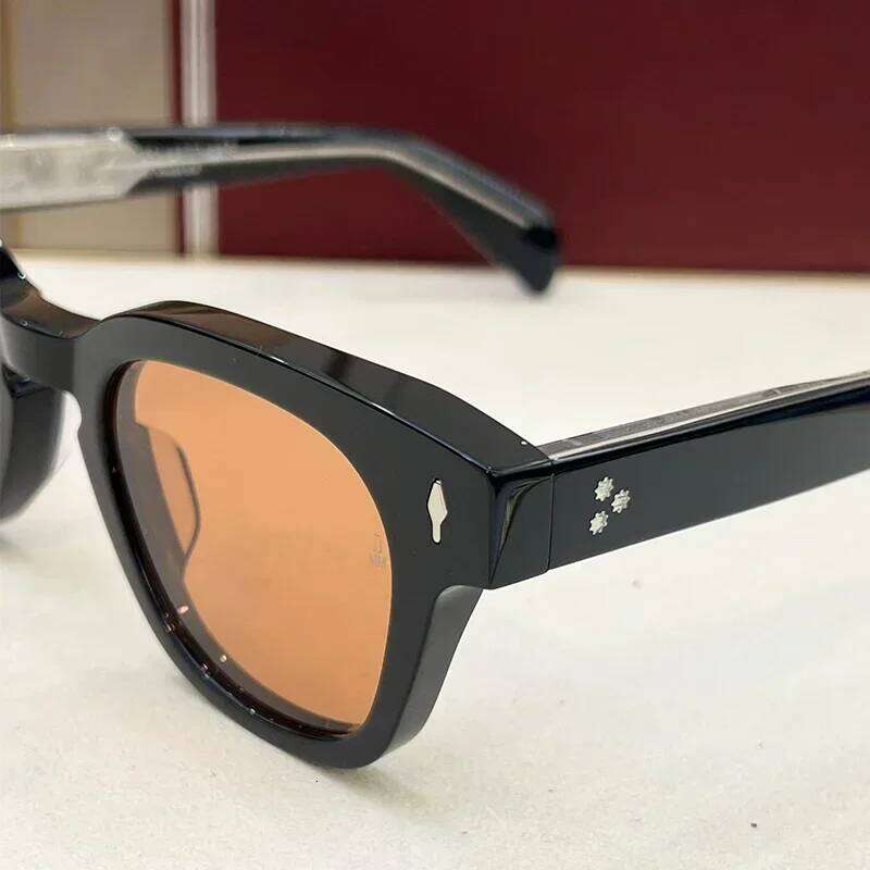 JULIEN Thick Acetate Sunglasses For Men Women Designer Square Vintage Fashion Eyeglasses Handmade Sun Glasses