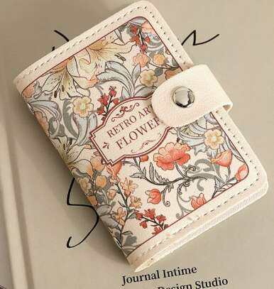 2024 New Flower Women's Oil Painting Multi slot Bank Certificate Bag Large Capacity Card Pack #6 ddmykukumalu