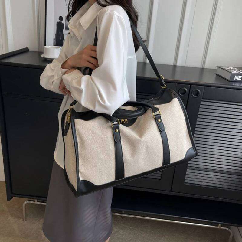 Women Canvas Large Capacity Bags custom Travel Storage Handbag Vintage Fiess Lage Bag personality customization