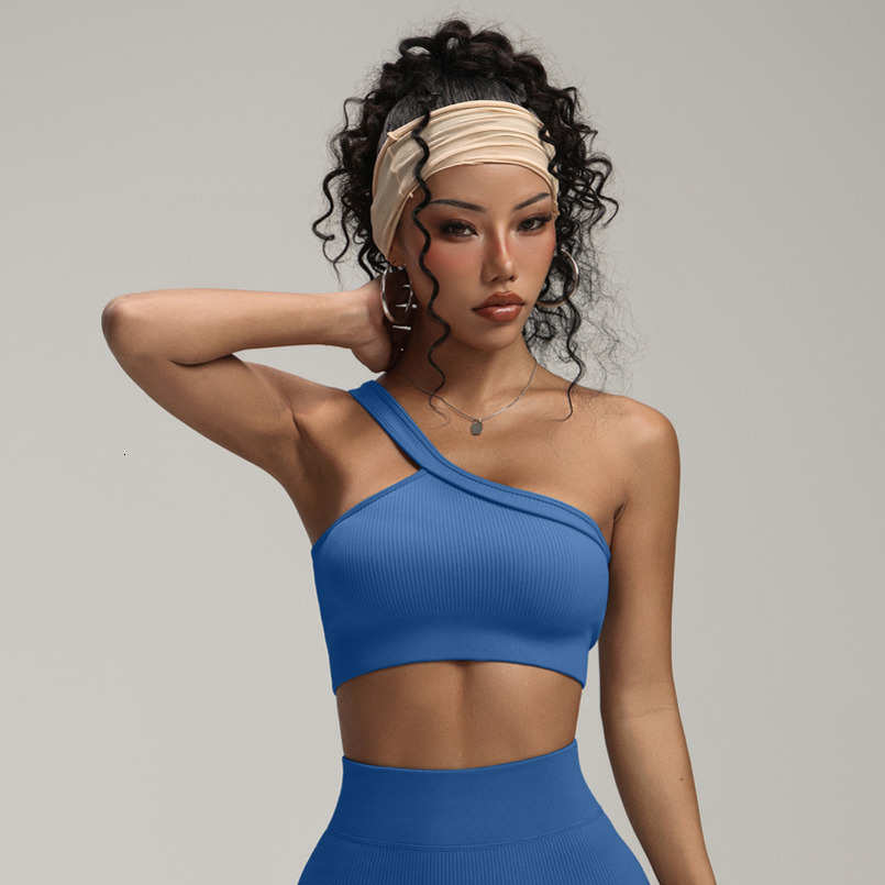 Ribbed Sleeve Sports Set Vest Integrated Yoga Women's Fitness Long Pants