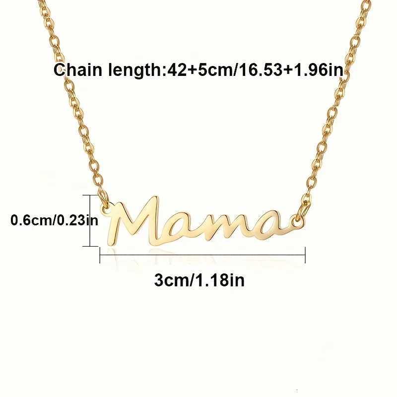 Fashionable Cute And Charming Personality Mothers Day Gift Mama Pendant Necklace Clavicle Chain For Mom XJ250717