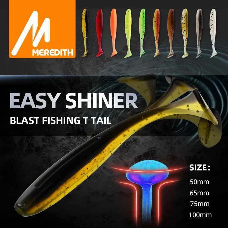 MEREDITH Easy Shiner 50mm 65mm 75mm 100mm WobbLErs Carp Fishing Soft Lures Silicone Artificial Plastic Baits Z250717