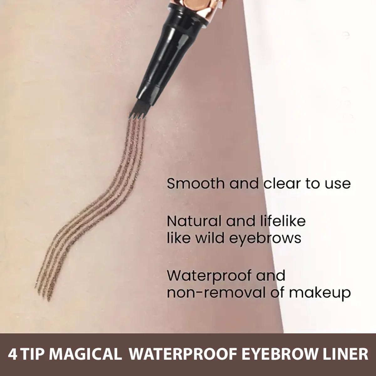 Four-pronged eyebrow pencil claw eyebrow pencil liquid eyebrow pencil waterproof and long-lasting non-smudging 250712
