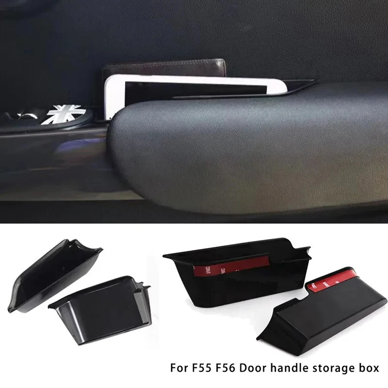 Storage Box For Mini Cooper F56 F55 For Car Door Handle Support Front And Rear Hold Phone Key Seat Organizer Box Car Accessorie 250715