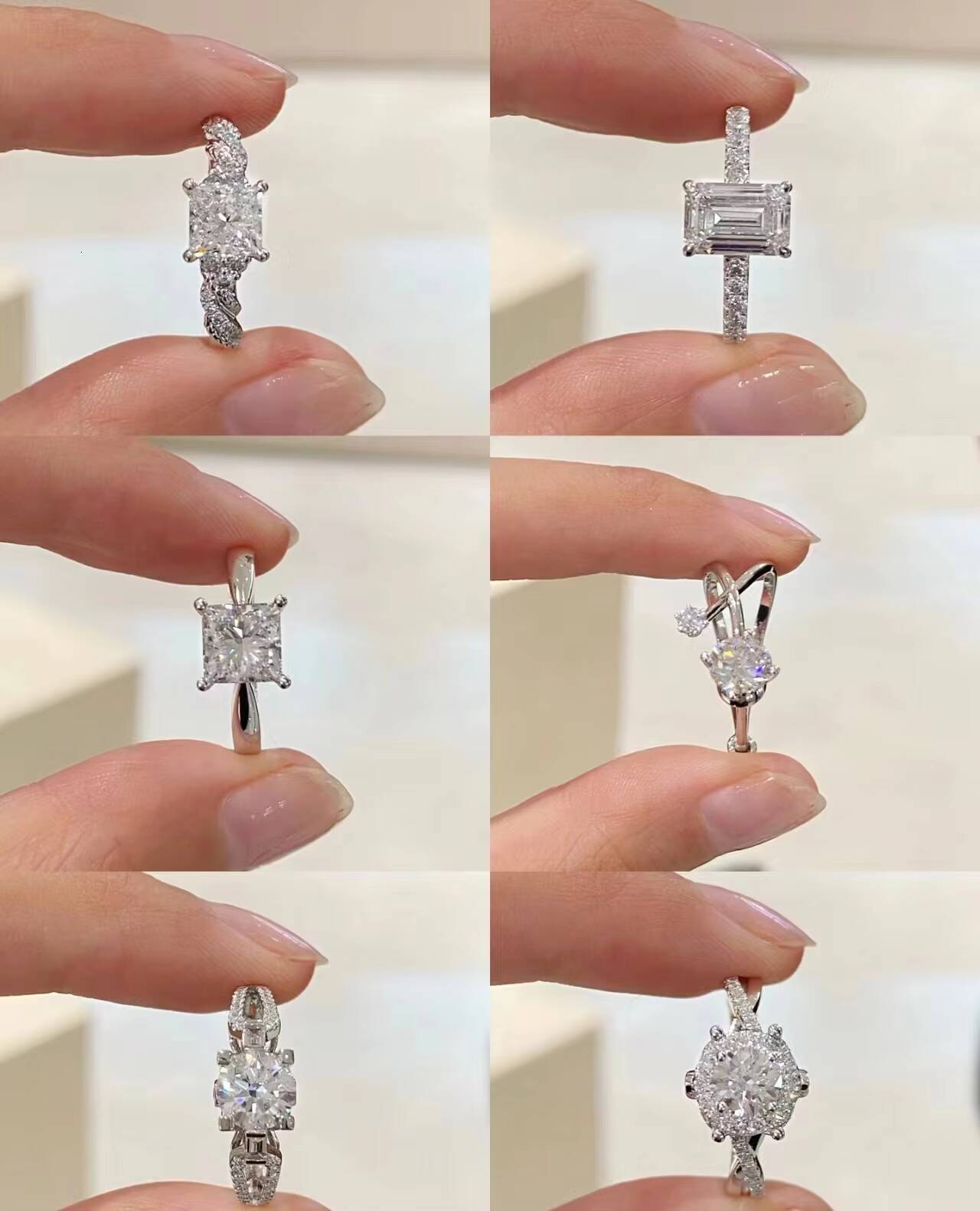 Custom Engagement 14K Solid Gold Lab Diamond Ring IGI Certified CVD Lab Grown Diamond Ring