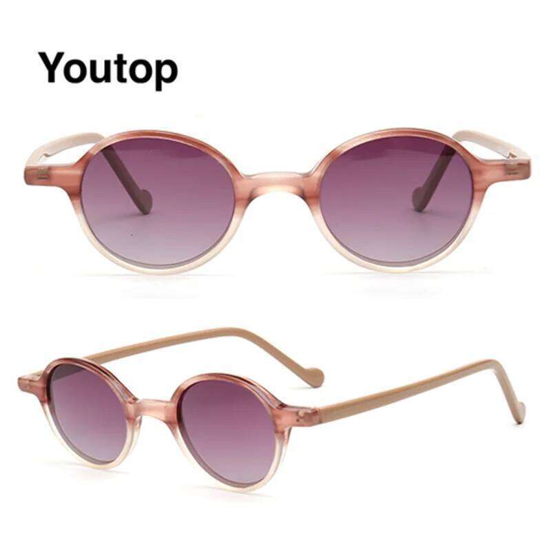 Trendy Small Round Mens Sunglasses Polarized Women Sun Glasses Retro UV400 Driving Frames Vintage Fashionable Trips Fishing