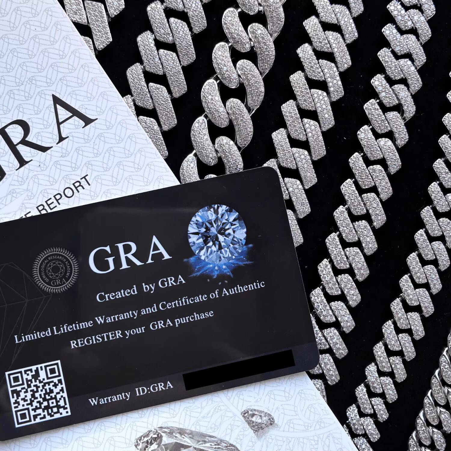 VVS Diamond 2rows 10mm S925 Silver GRA Moissanite Necklace Bracelet Mans Hiphop Cuban Link Chain for Fashion Jewelry for Men