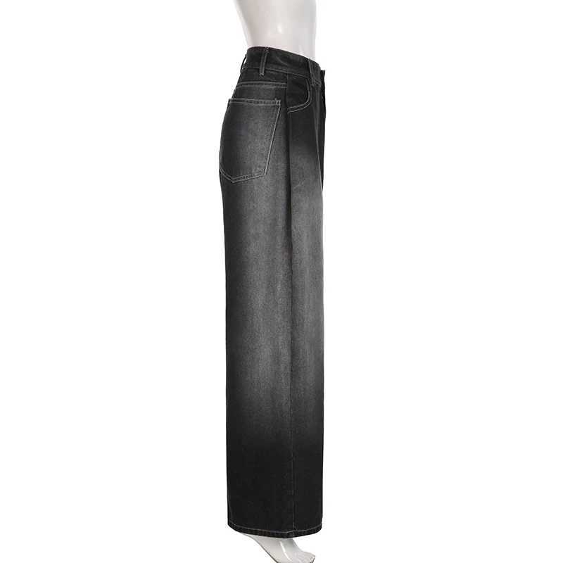 7777777777777777 Streetwear Fashion Oversized Jeans Basic Women Full Length Wide Leg Pants Retro Gothic Trousers Y2K Denim Pant Harajuku R250716