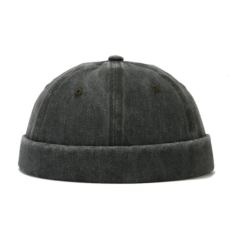 Wholesale Washed Docker Beanie Brimless Cap Hat Without Visor Solid Color Retro Vintage Street Style Spring Autumn Outdoor 250715