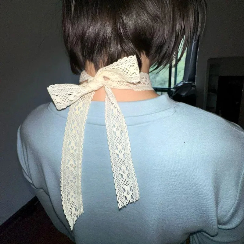 Lace Necklace Choker Bowknot Adjustable Cute Trendy Neck Accessories for Women Men Jewelry 250716