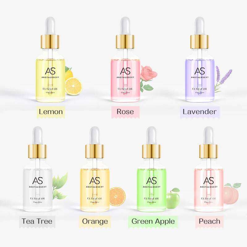 AS 15ml Vitamin Cuticle Revitalizer With Dropper Vegan Foil Flakes Organic Nail Nutrition Oil X250717