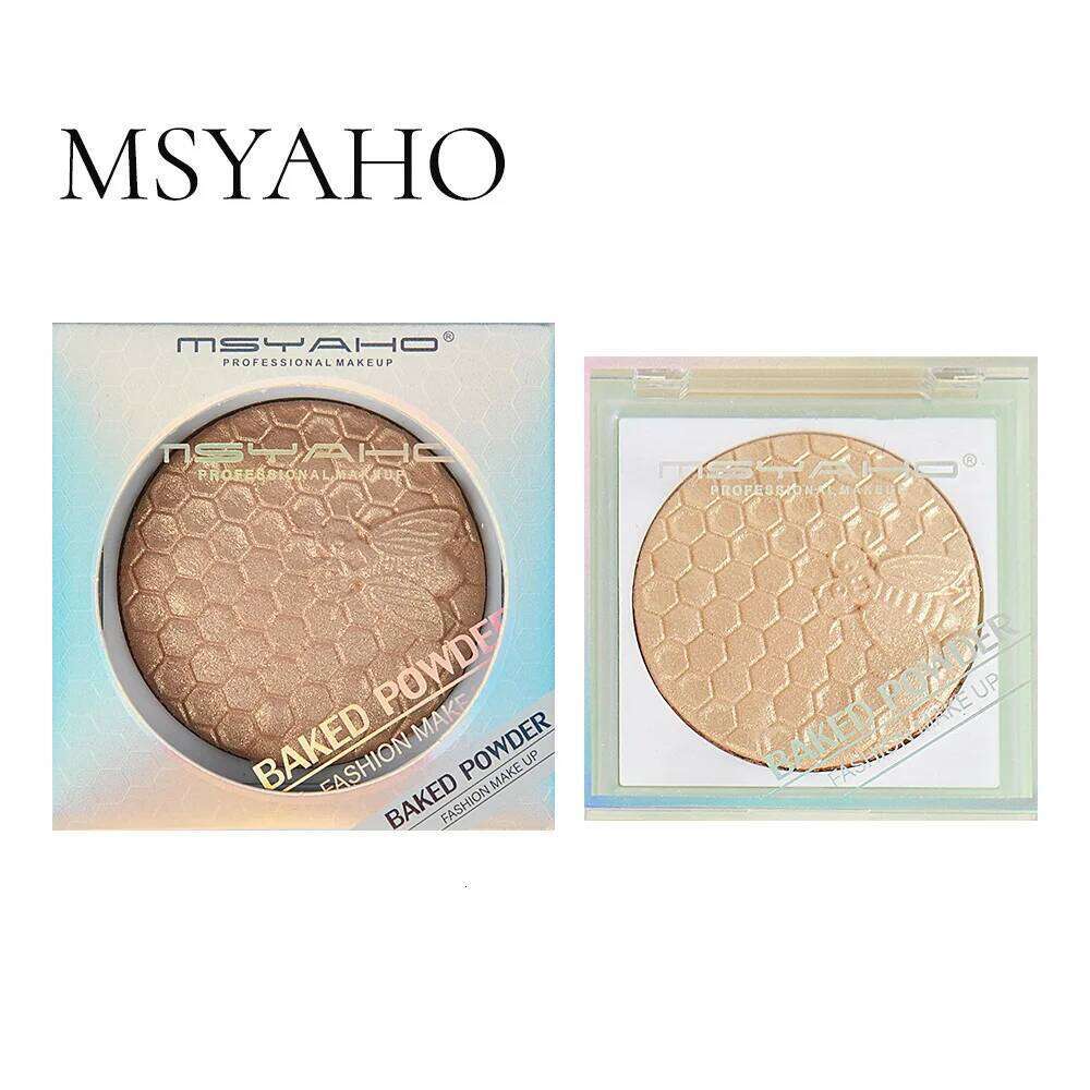 1pc Baked Highlighter Matte Powder Blush Contour Palette Natural Nude Pearlescent Fine Flash Longlasting Brighten Face Makeup X250717