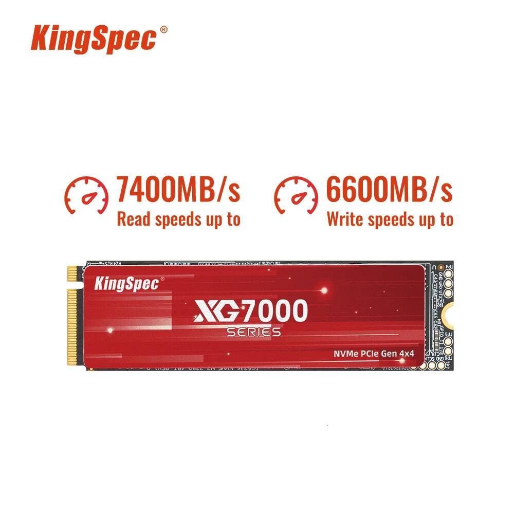 KingSpec SSD M2 PCIe 4.0 NVMe 1TB 2TB 4TB Drive M 2 2280 HDD Nmve Hard Disk PCIe4.0 Gen4 Internal Solid State for PlayStation 5