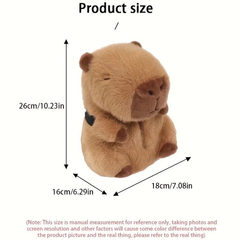 Plush Capybara Car Tissue Holder Cute Cartoon Hanging Automotive Tissue Box for Car Seat Back Sun Visor Accessories 250715