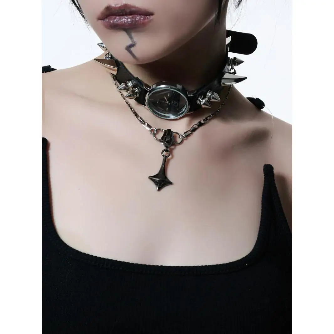 Necklace Watch Hip Hop Punk Style Unisex Jewelry Copper Alloy Fashion Party Gifts 250716