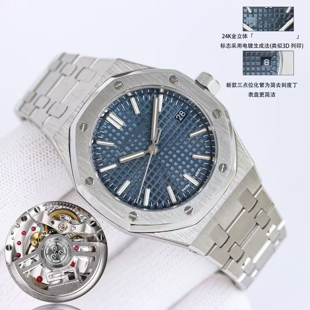 ZF Factory Men's and Women's Designer 15550ST Watch Small Size 37mm Fully Automatic Cal3120 Mechanical Movement 50th Anniversary Top Quality