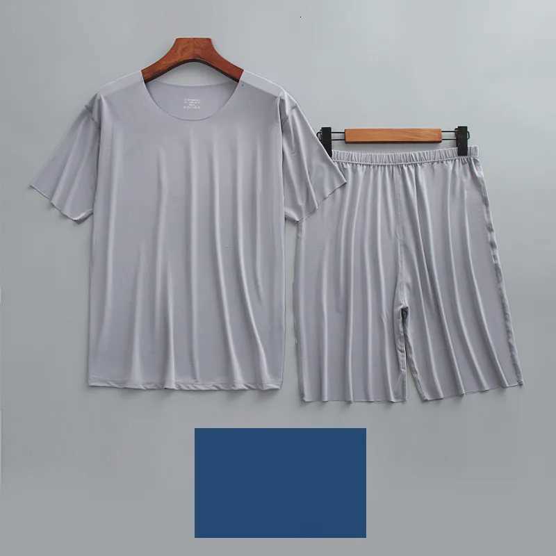 4XL Mens Pajamas New Lounge Short Sleeve Summer Pajamas Set Plus Size Home Wear Clothes For Men Pajamas Homme Suit W250717