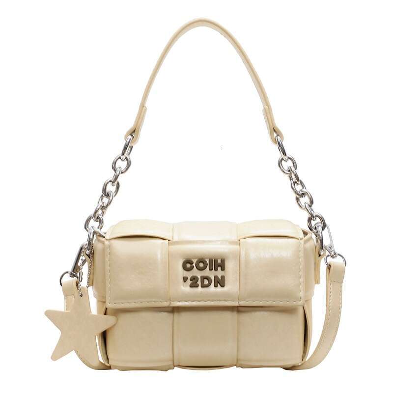 Woven Small Square for Women 2025 Casual New Versatile Shoulder Niche High-End Handheld Crossbody Bag