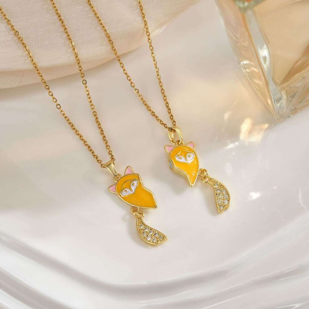 Magnetic Cute Cartoon Children's Creative Hot Selling Best Friends Necklace Pendant Jewelry 913