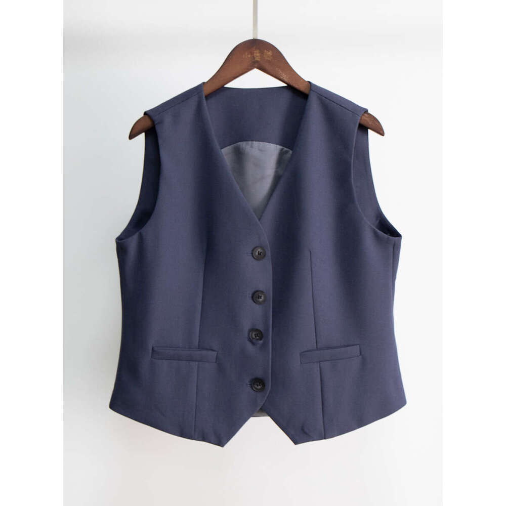 Vest Three-Piece Spring Summer New British Style Commuter Women's Suit Long Pants Set B5