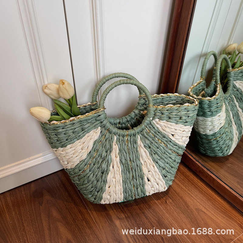 2025 Summer new women's shoulder crossbody bag personalized new woven handbag casual fashion women's handbag new designer bag