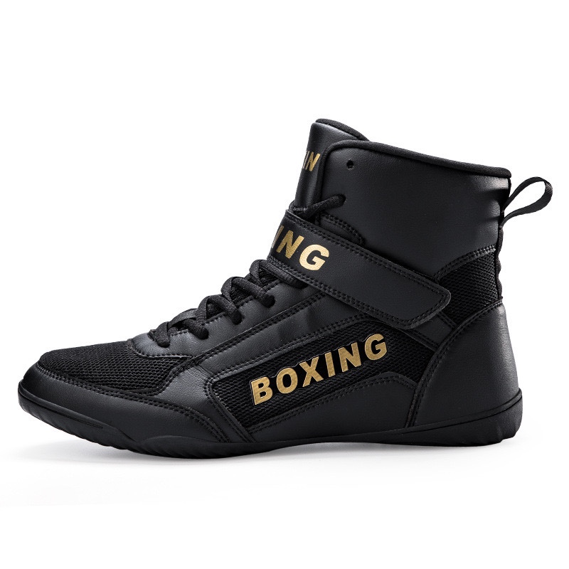 Boxing shoes Sanda shoes training shoes high top boxing shoes squat shock absorption breathable non slip