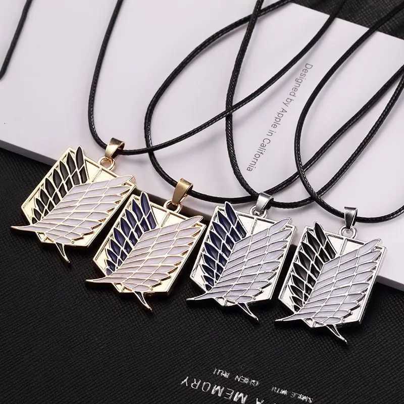 1 Pair Anime Attack on Titan Wings of Freedom Investigator Alloy Pendant Jewelry Necklace Party Accessories XJ250717