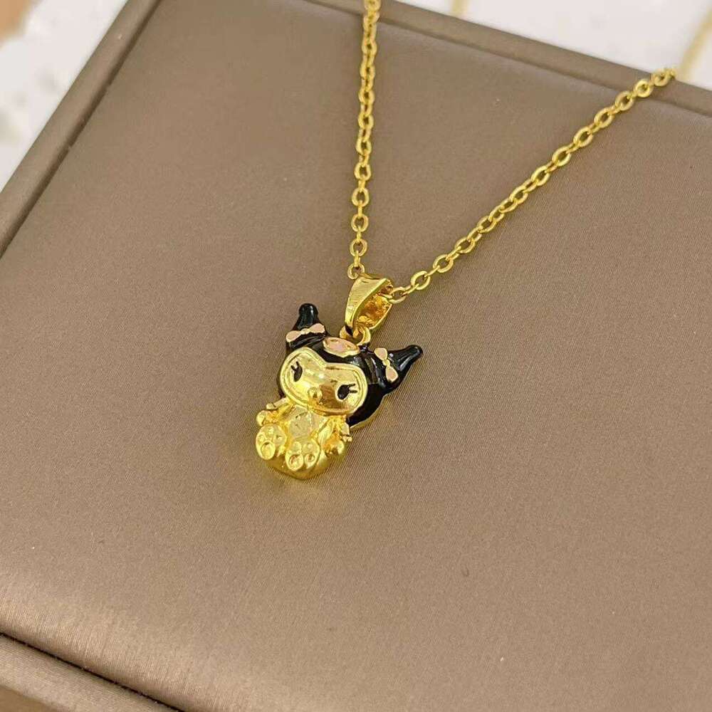 Kuromi Cute Cartoon Doll Niche Design Fashion Collarbone Chain Necklace For Women 119