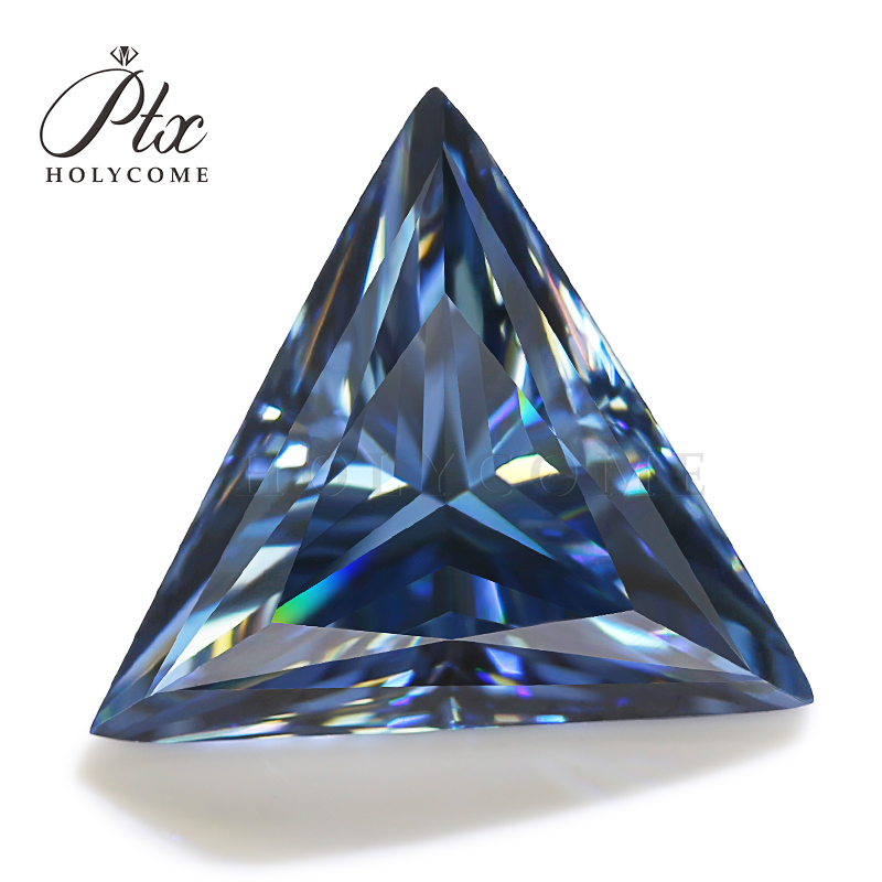Hot Sale Original Vivid Blue Color Moissanite 0.1ct to 10ct Brilliant Cut VVS1 Clarity Various Shapes High Quality Loose Moissanite for Fashion Jewelr