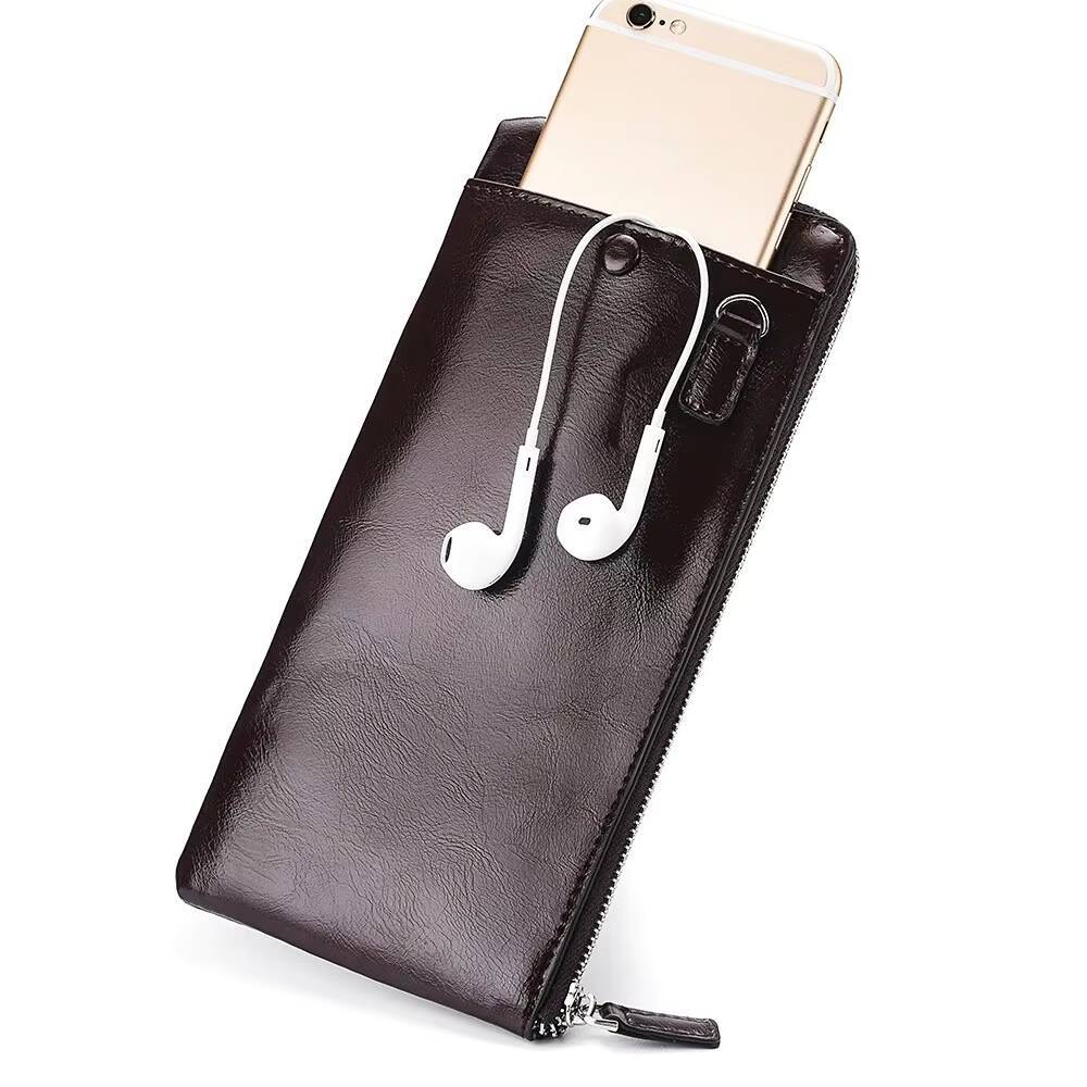 Men Wallets Classic Long Style Card Holder Male Purse Quality Zipper Large Capacity Big for cellphone Brand Luxury Wallet For Me ddmynov