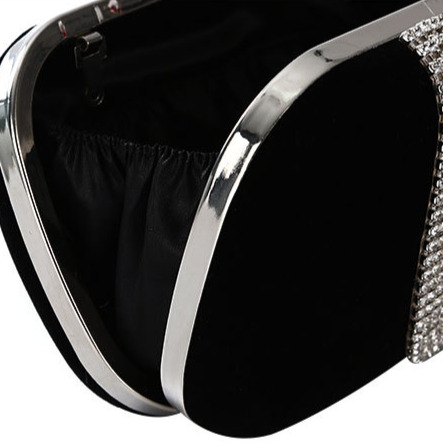 Free Shipping Designer Luxury Women's Evening Bag U-shaped Diamond-studded Handmade Banquet Clutch Makeup Dress Bridal Bag Fashion Handbag