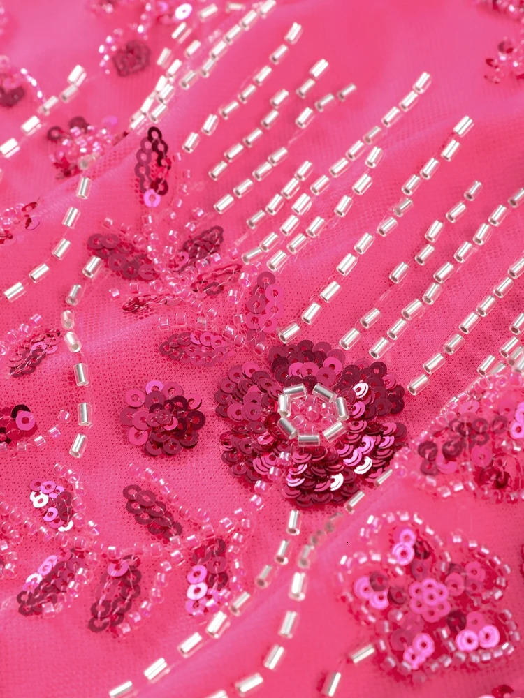 Sexy Sequin Bead Skirt Set Starfish Solid Sleeveless Backless Slim Vest Shiny Mini Skirts Summer Beach Holiday Outfits Lady 250714