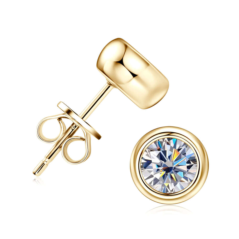 Tiktok Live Moissanite Bubble S Pure Sier Fashion Versatile Elegant Earrings 193