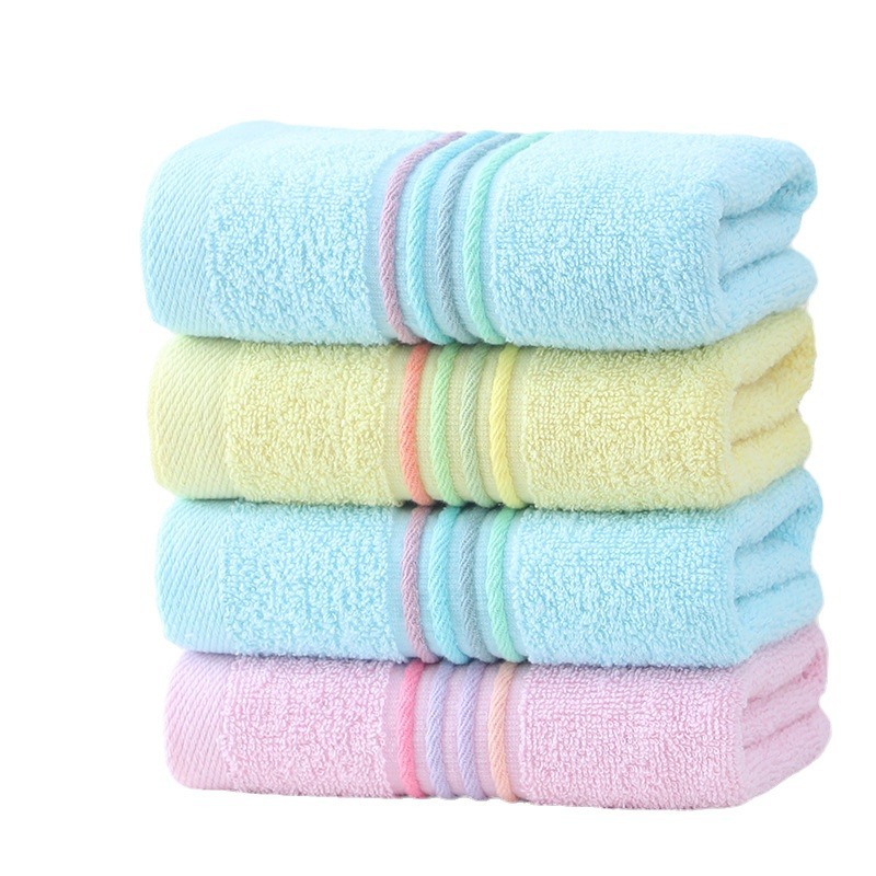Wholesale of customized pure cotton towels embroidered towels quick-drying thickened soft and highly absorbent face towel