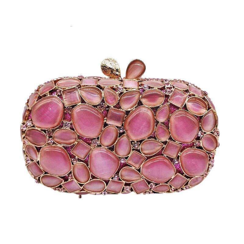 Natural Shell Women Crystal Evening Bags Bridal Wedding Clutch Purse Party Minaudiere Handbag Beaded Pouch