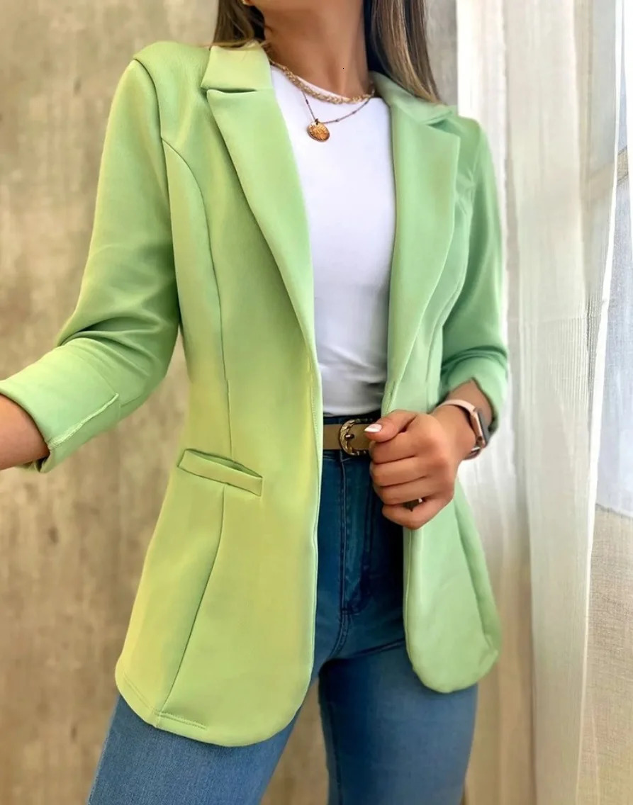 Elegant Corset Suit Blazer Top for Women Y2K INS Clothes Autumn Winter Long Sleeve Lapel Collar Open Front Jacket Coat 250715