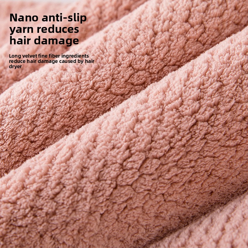 New Thickened Double Layer Hair Drying Cap Wipe Hair, Quick Drying Towel, Shower Cap Ultra Absorbent Microfiber Hair Dryer Caps