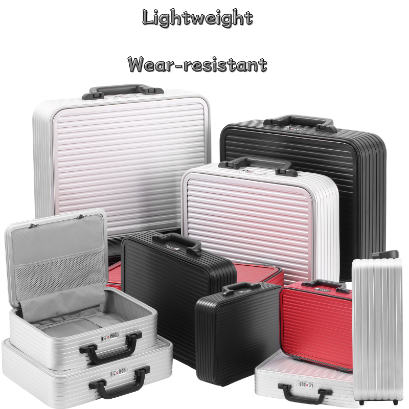 Aluminum Alloy Lightweight Suitcase with Thickened Shell - Portable Storage Box for Tools