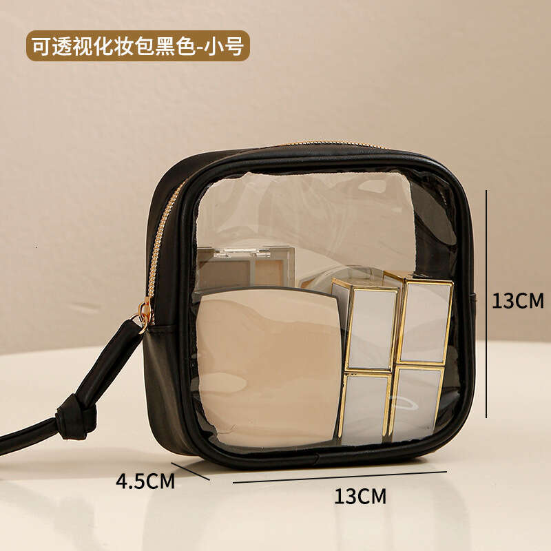 Outdoor Travel Makeup Large Capacity Waterproof PVC Cosmetic Organizer Portable Handheld Toiletry Bag