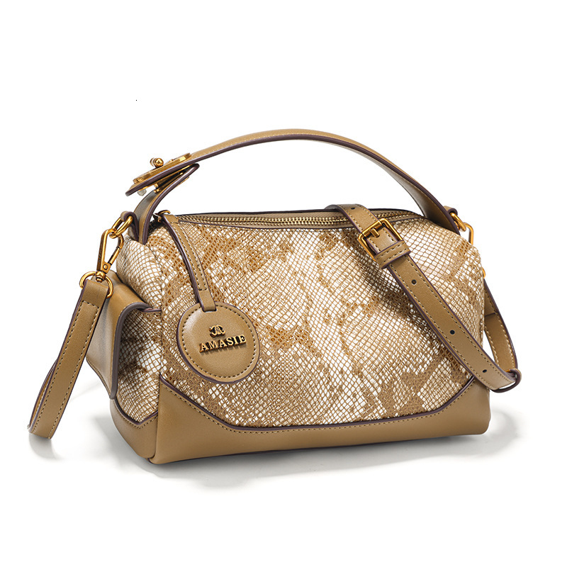 Women's Fashion Serpentine Boston Bag Free Shipping Designer Luxury New Multi Functional Handbag Casual Single Shoulder Crossover Shopping Bag