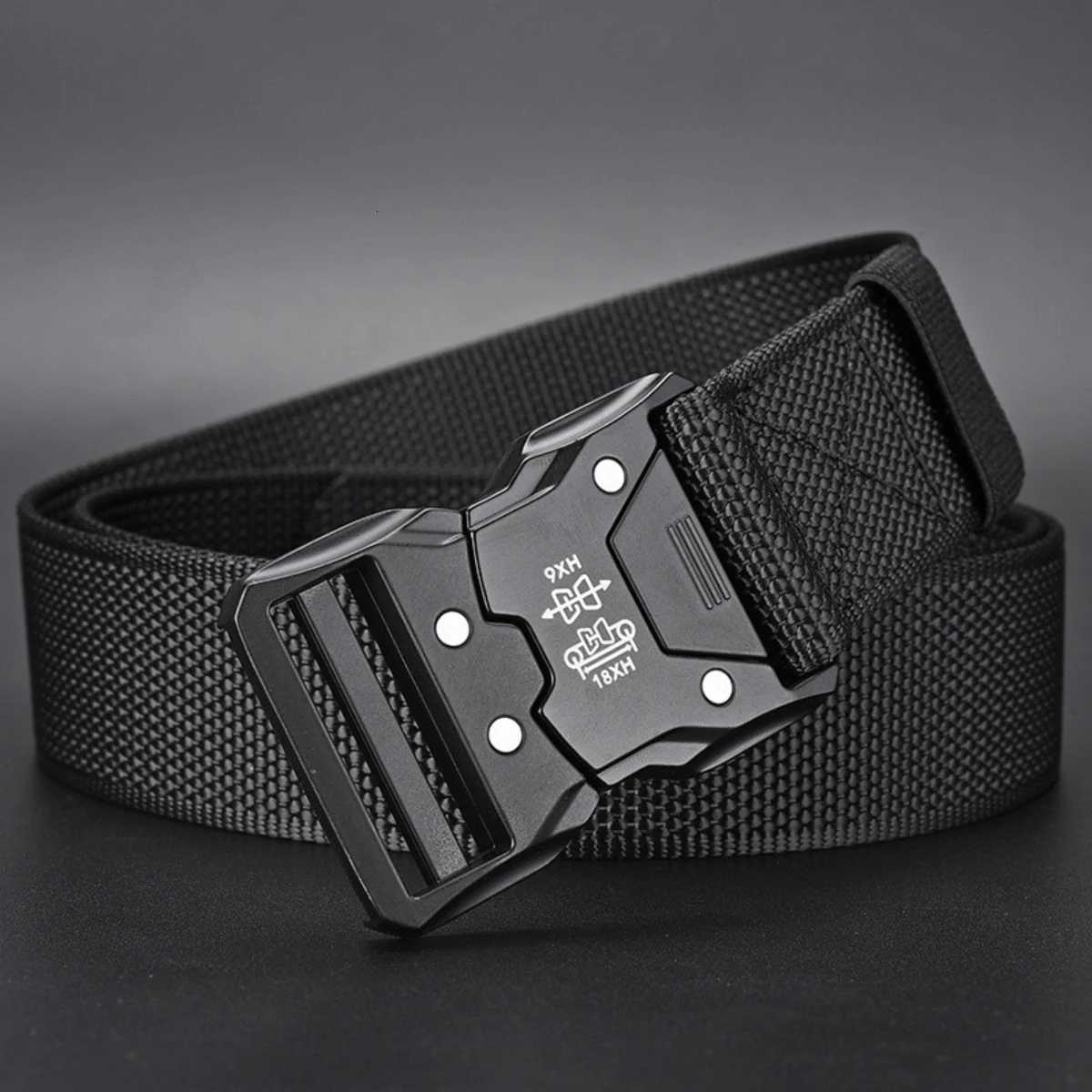 Mens Tactical Nylon Belt Outdoor Military Training Canvas Belt Casual Sports Workwear Pants Belt W250717