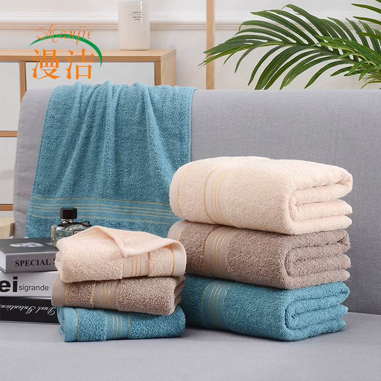 8 pieces of pure cotton Towels Sets Home Bath Towels Adults Face Towel Thick Absorbent Luxury Bathroom Towels Toalha De Praia
