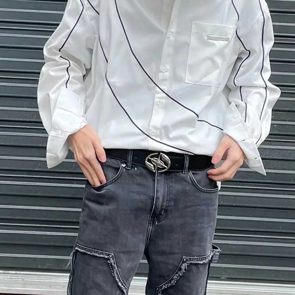 Punk Belt Gothic Cross Brand Men Women Y2K Metal Buckle Belts Design Vintage PU Leather Fashion Waistband Jeans Pants Decor Belt W250717