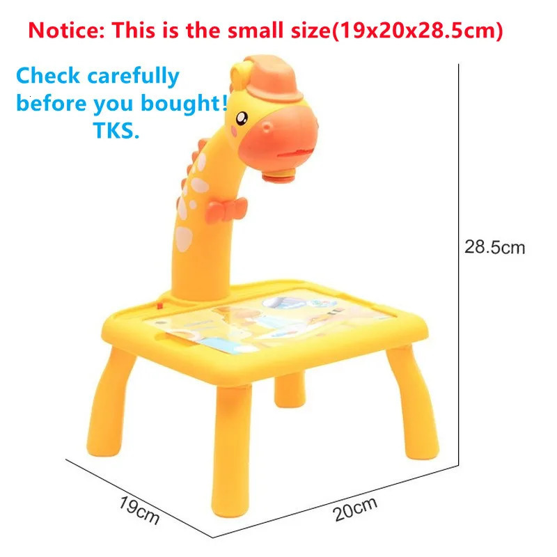 Mini Led Projector Art Drawing Table Light Toy for Children Kids Painting Board Small Desk Educational Learning Paint Tool Craft 250716