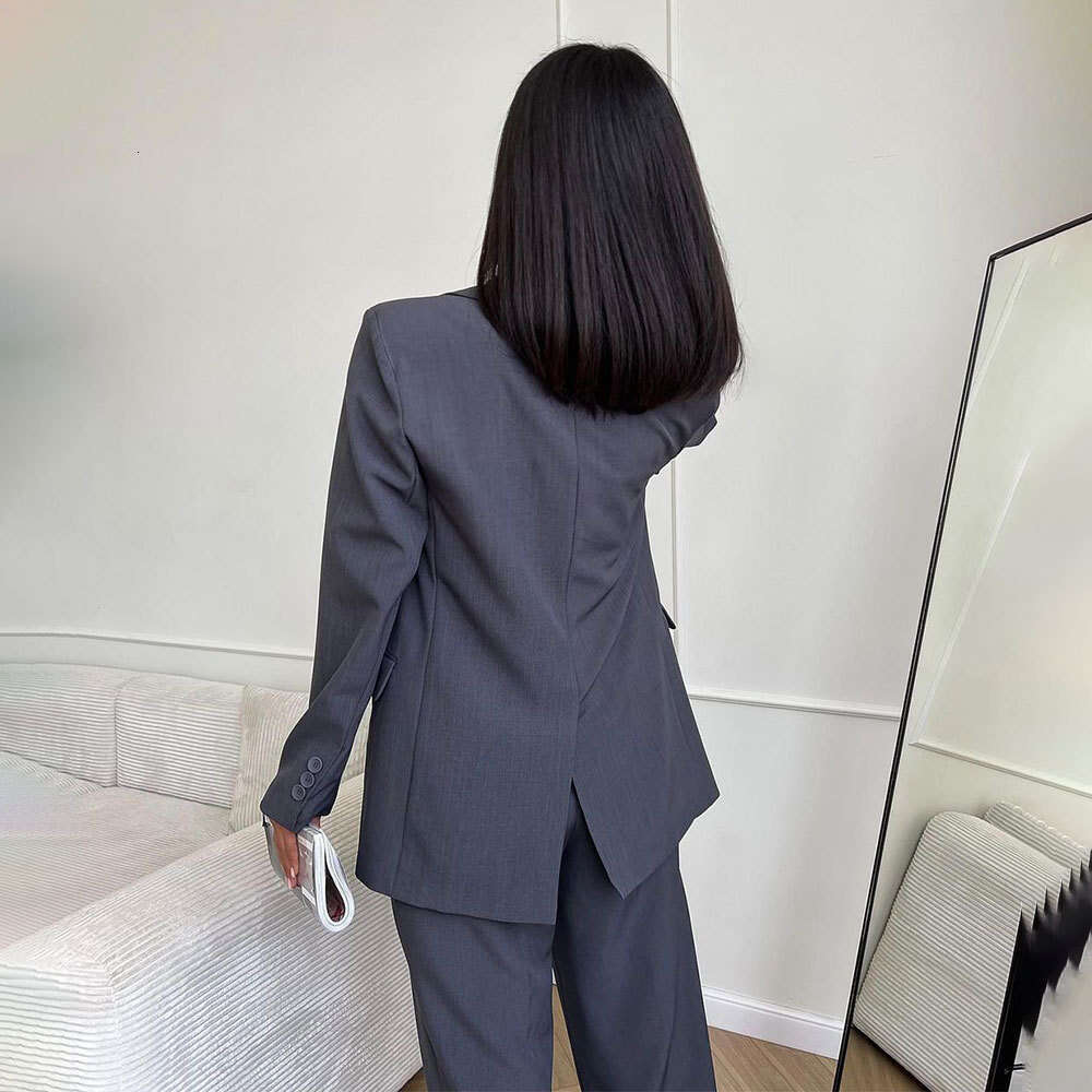 Vest Three-Piece Spring Summer New British Style Commuter Women's Suit Long Pants Set B5