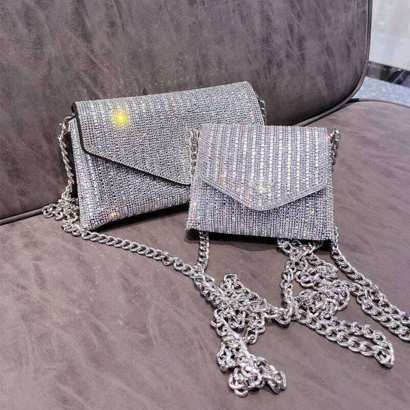 JIOMAY Mini Designe for Women Purses and Handbags Bling Rhinestone Clutch Shoulder Bags Girls Chain Crossbody Bag Wholesale
