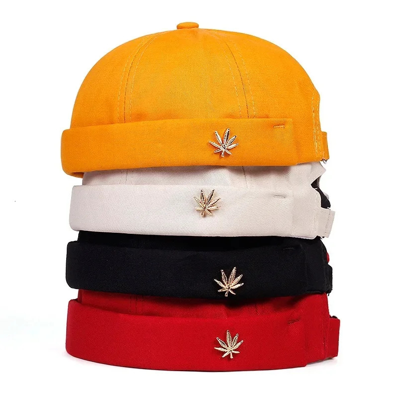 Men Women Retro Dome Melon Brimless Beanie Cap Unisex Skullcap Sailor Cotton Mechanic Trendy Color Elastic Panels Docker Hat 250715