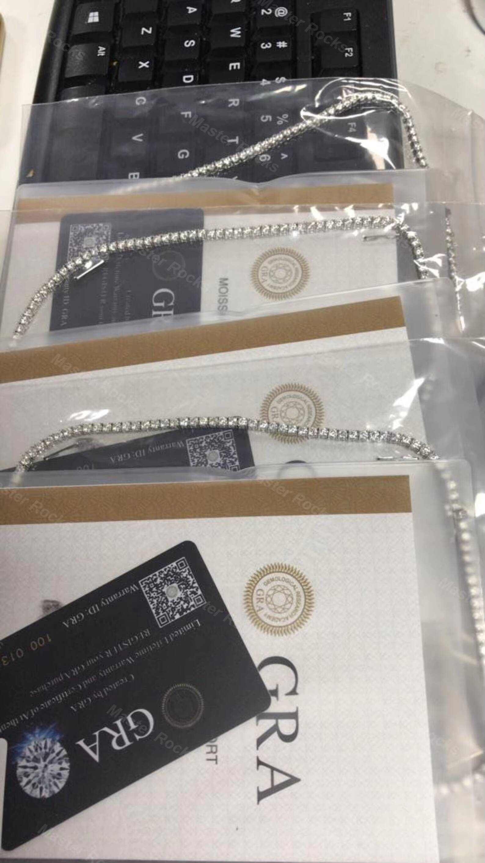 Hiphop Necklace 925 Sterling Silver 6mm Tennis Chain Necklace Sparkling Round Vvs Moissanite Tennis Chain