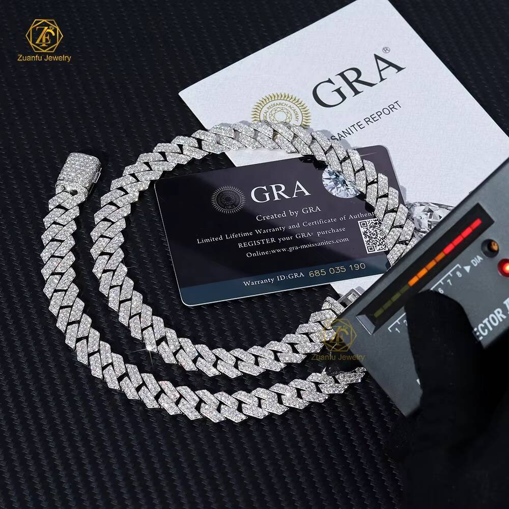 Cheap Price 6mm 8mm 10mm 12mm 14mm Cuban Link Chain S925 Moissanite Hip Hop Necklace Bracelet for Men Rapper